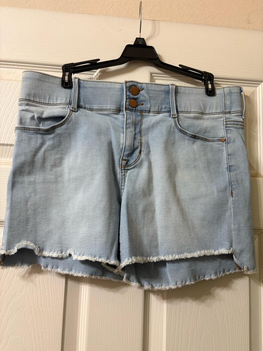 Apt. 9 Light Blue Double-Button Denim Shorts